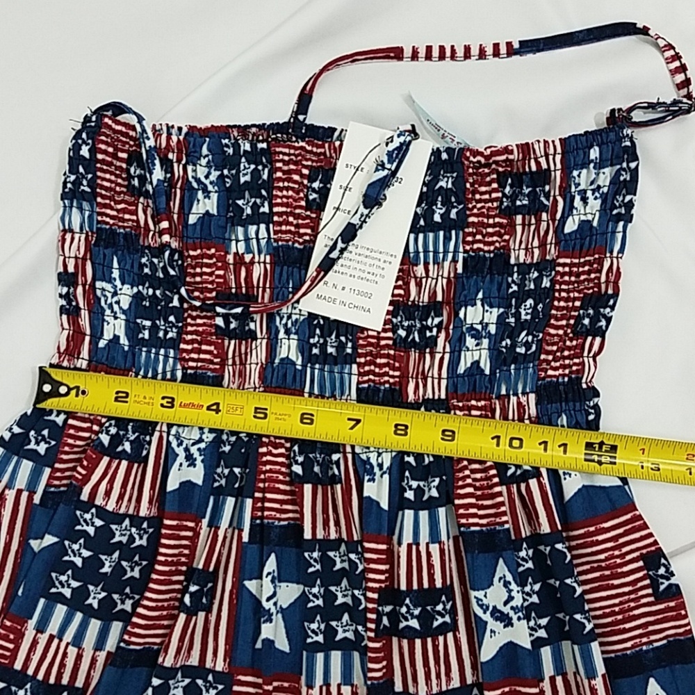 Isla Bonita Star Spangled Cover-up Dress OSFM New - Picture 5 of 8